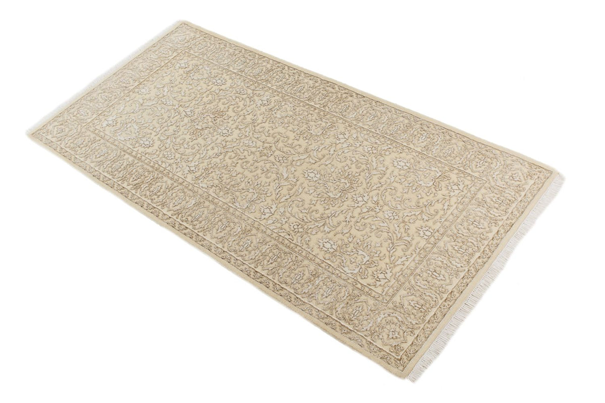Alfombra oriental - 144 x 73 cm - beige claro