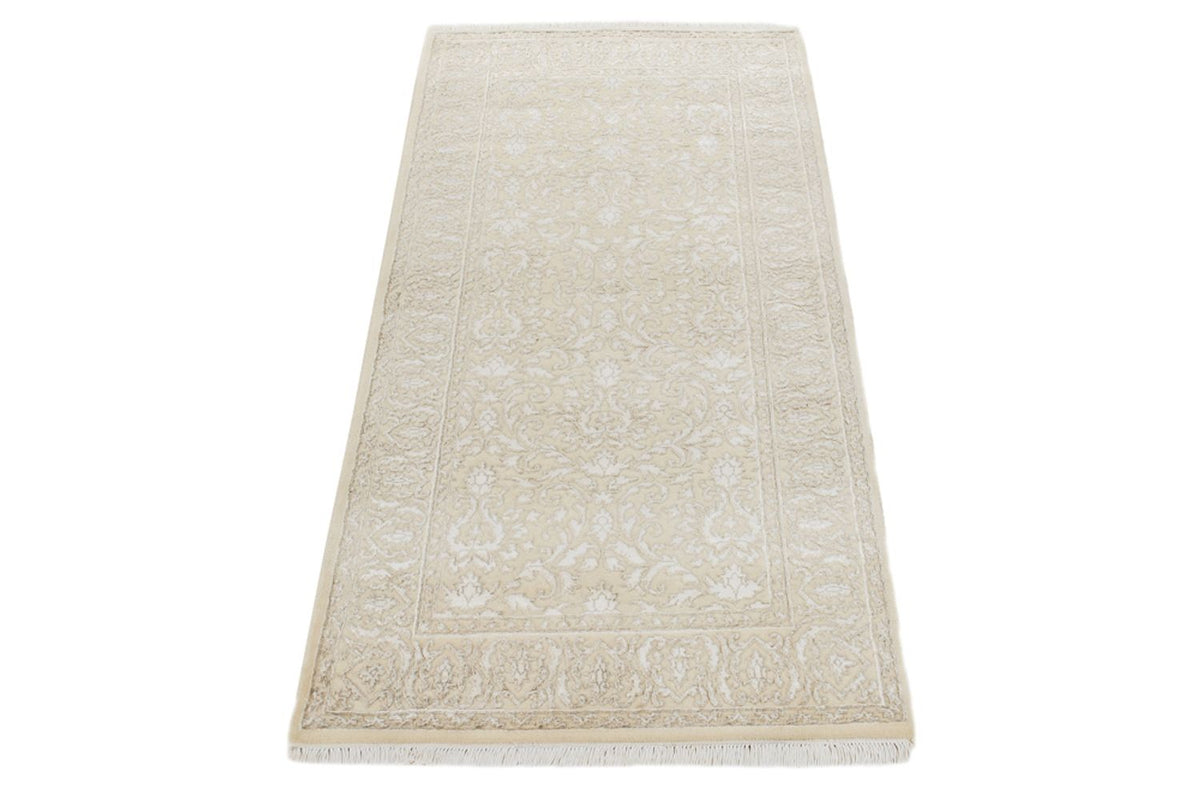 Alfombra oriental - 144 x 73 cm - beige claro