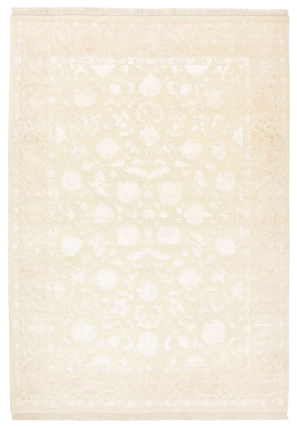 Alfombra oriental - 242 x 170 cm - beige claro