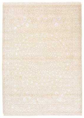Alfombra oriental - 241 x 176 cm - crema