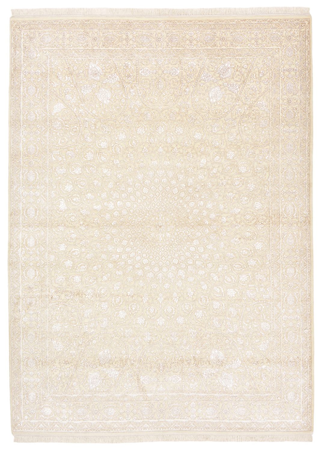 Alfombra oriental - 241 x 176 cm - crema