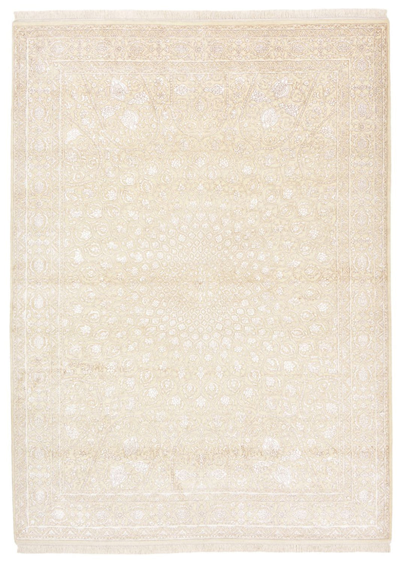 Alfombra oriental - 241 x 176 cm - crema