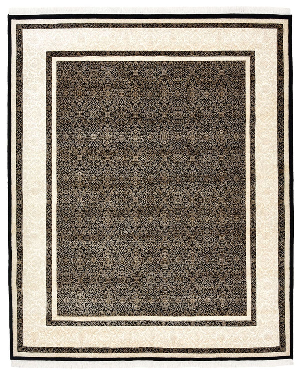 Alfombra oriental - 246 x 204 cm - antracita
