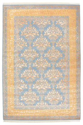 Alfombra oriental - 307 x 206 cm - azul claro