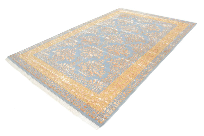 Alfombra oriental - 307 x 206 cm - azul claro