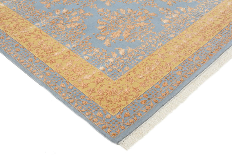 Alfombra oriental - 307 x 206 cm - azul claro