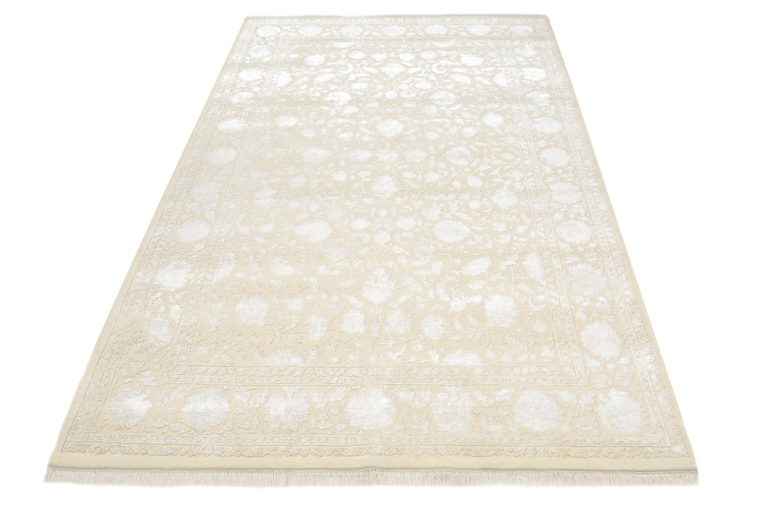 Alfombra oriental - 307 x 205 cm - crema