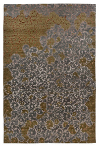 Alfombra de diseño - 273 x 182 cm - verde oliva