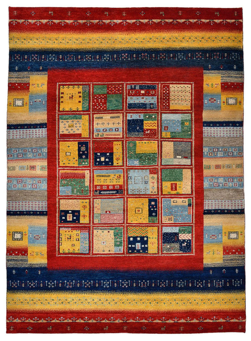 Alfombra Gabbeh - Loribaft Indus - 240 x 173 cm - multicolor