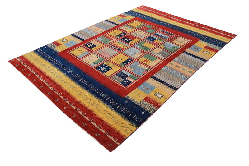 Alfombra Gabbeh - Loribaft Indus - 240 x 173 cm - multicolor