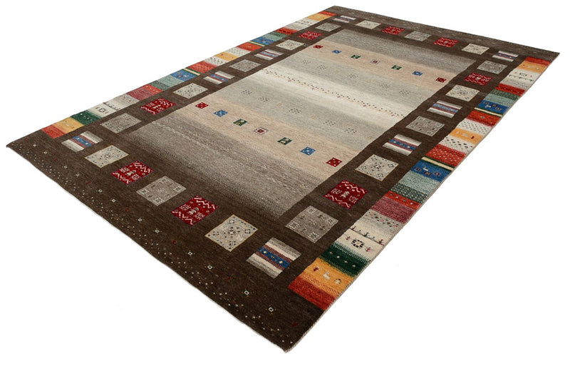 Alfombra Gabbeh - Loribaft Indus - 308 x 203 cm - multicolor