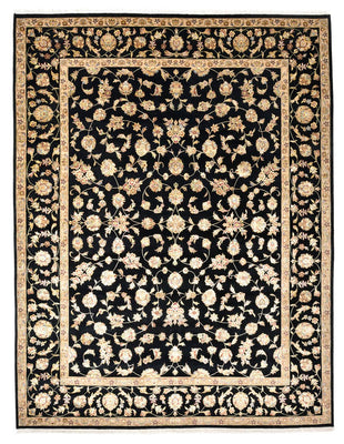 Alfombra oriental - Tabriz - 304 x 236 cm - azul oscuro