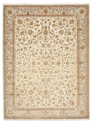 Alfombra oriental - Tabriz - 364 x 275 cm - crema