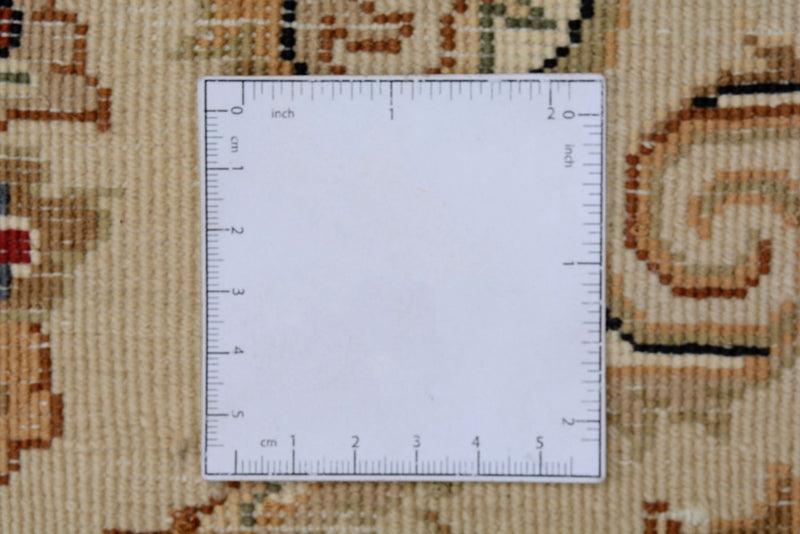 Alfombra oriental - Tabriz - 307 x 215 cm - crema