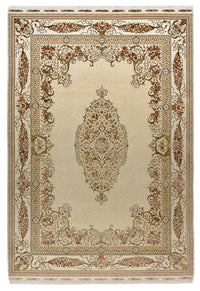 Alfombra oriental - Tabriz - 304 x 209 cm - crema