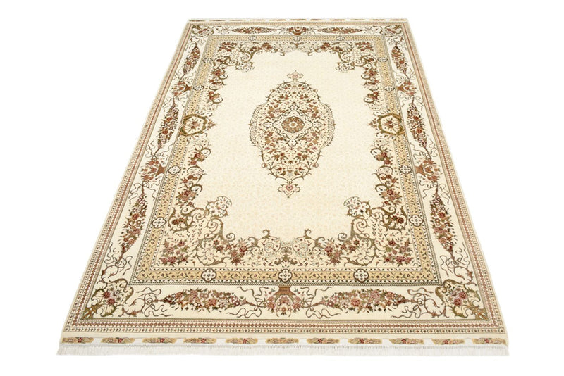 Alfombra oriental - Tabriz - 304 x 209 cm - crema