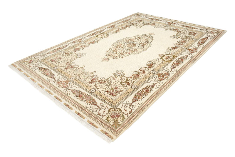 Alfombra oriental - Tabriz - 304 x 209 cm - crema