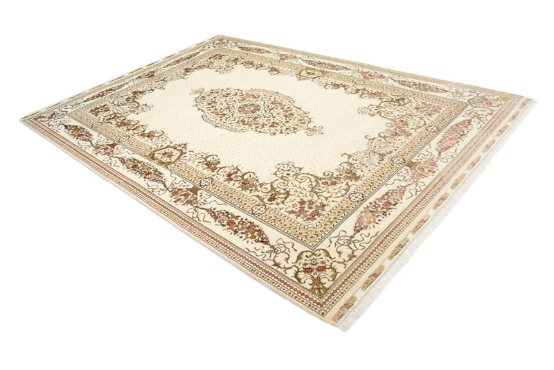 Alfombra oriental - Tabriz - 304 x 209 cm - crema