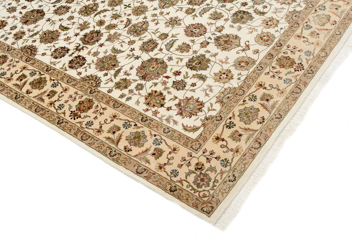 Alfombra oriental - Tabriz - 210 x 153 cm - crema