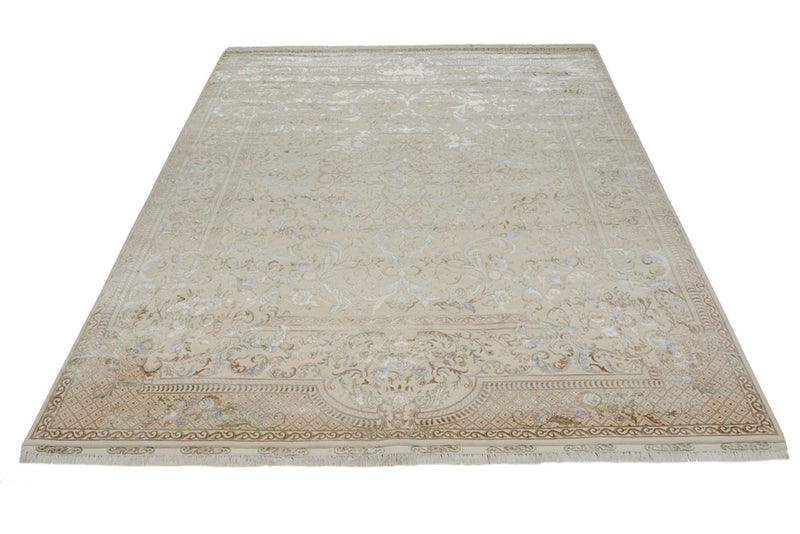 Alfombra oriental - Tabriz - 309 x 247 cm - crema