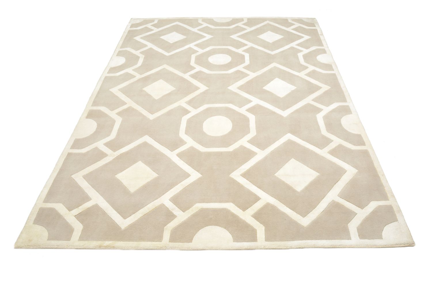 Alfombra de diseño - 236 x 174 cm - beige
