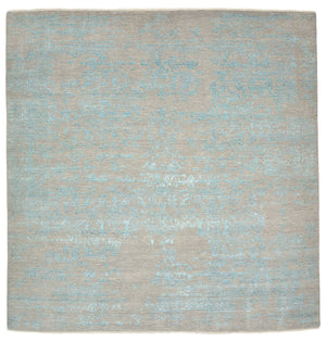 Alfombra de diseño cuadrado  - 249 x 249 cm - azul claro