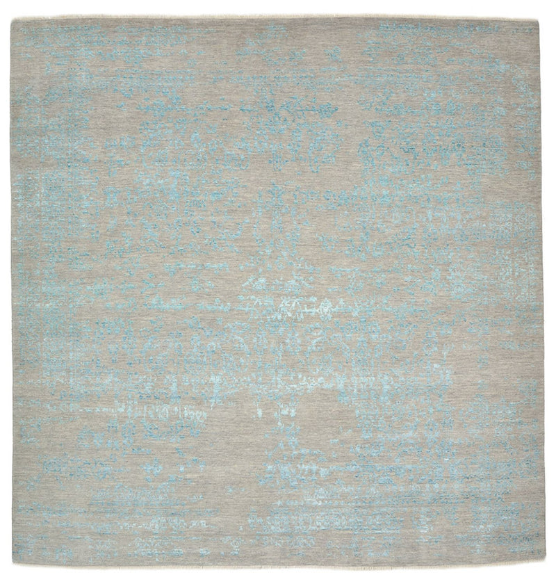 Alfombra de diseño cuadrado  - 249 x 249 cm - azul claro