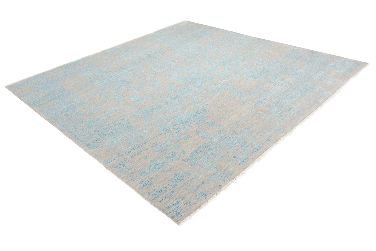 Alfombra de diseño cuadrado  - 249 x 249 cm - azul claro