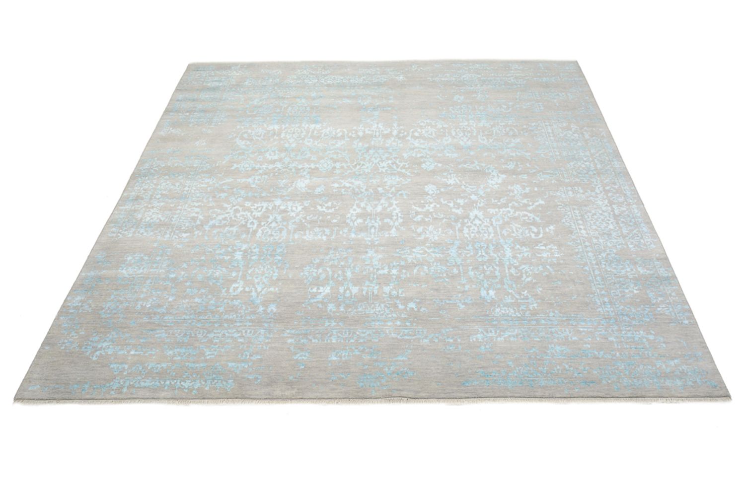 Alfombra de diseño cuadrado  - 249 x 249 cm - azul claro