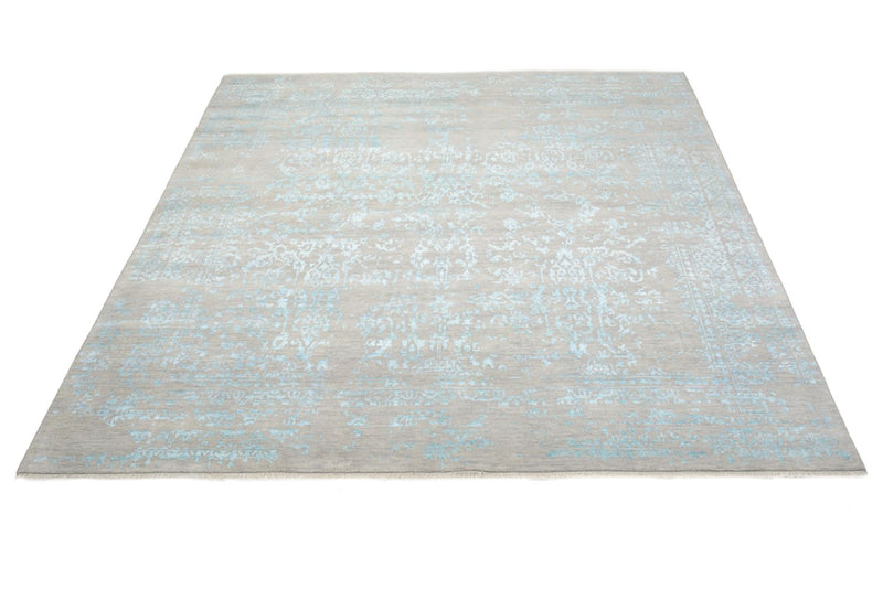 Alfombra de diseño cuadrado  - 249 x 249 cm - azul claro