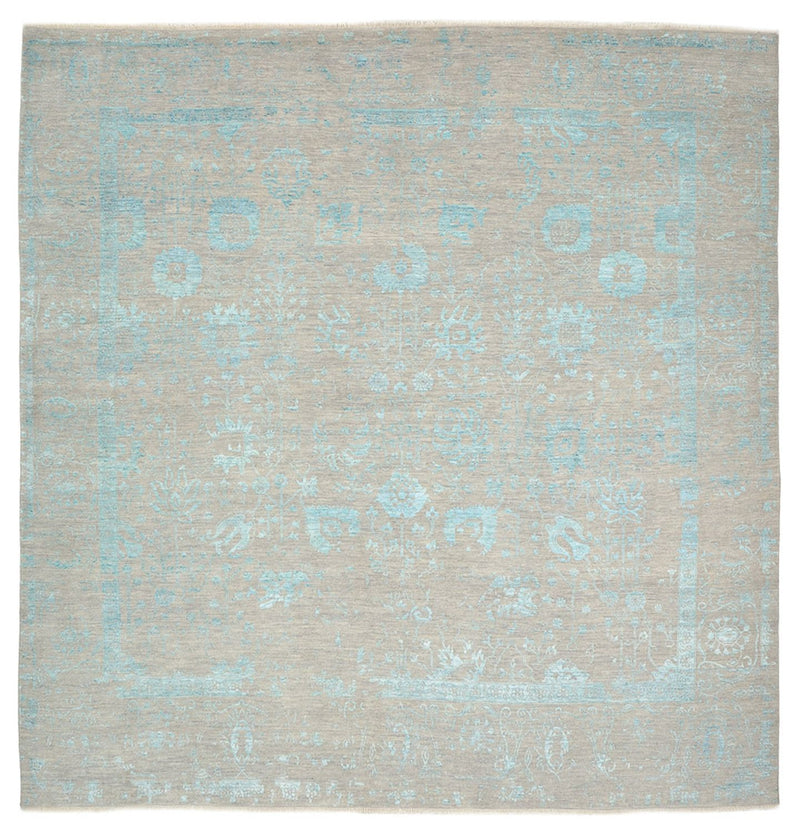 Alfombra de diseño cuadrado  - 301 x 301 cm - azul claro