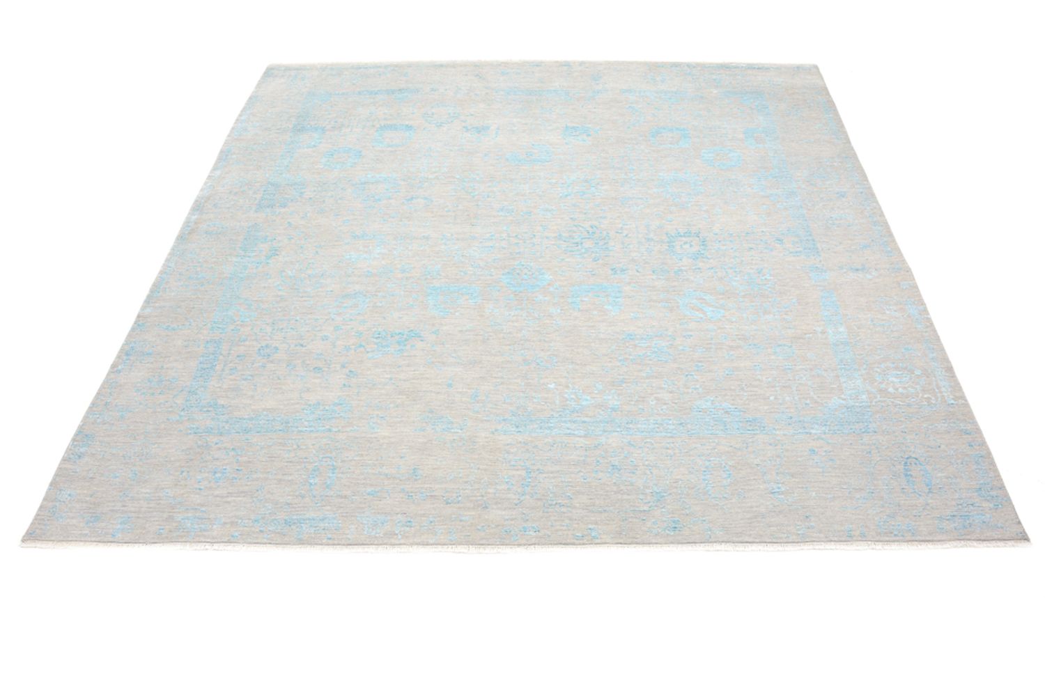 Alfombra de diseño cuadrado  - 301 x 301 cm - azul claro