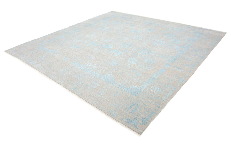 Alfombra de diseño cuadrado  - 301 x 301 cm - azul claro
