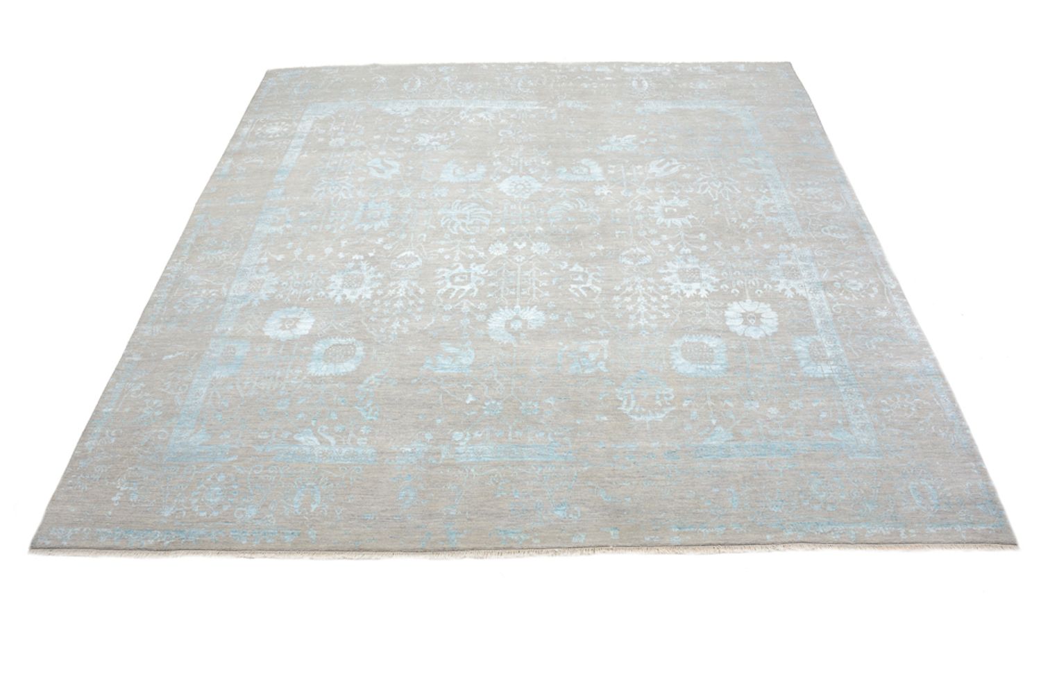 Alfombra de diseño cuadrado  - 301 x 301 cm - azul claro