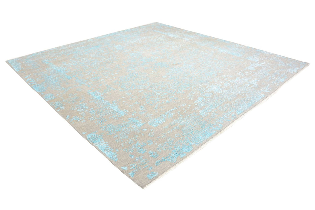 Alfombra de diseño cuadrado  - 308 x 303 cm - azul claro