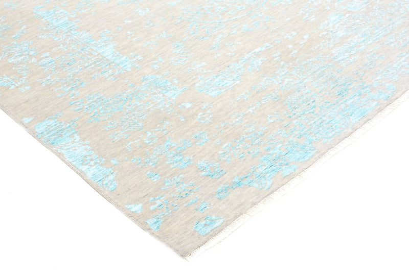 Alfombra de diseño cuadrado  - 308 x 303 cm - azul claro