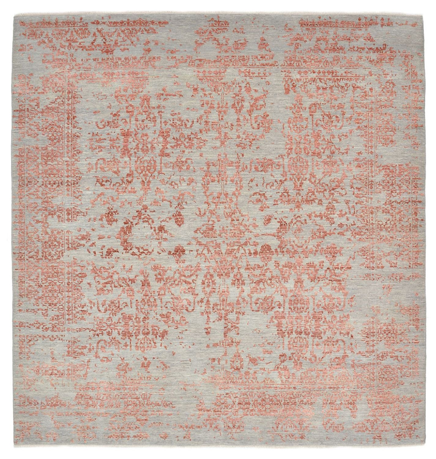 Alfombra de diseño cuadrado  - 309 x 306 cm - óxido