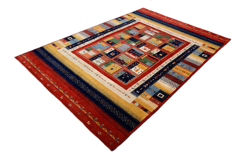 Alfombra Gabbeh - Loribaft Indus - 242 x 173 cm - multicolor