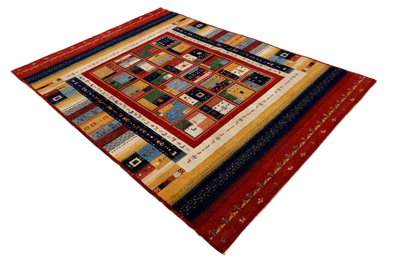 Alfombra Gabbeh - Loribaft Indus - 242 x 173 cm - multicolor