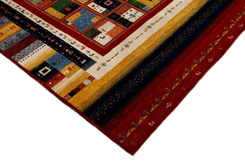 Alfombra Gabbeh - Loribaft Indus - 242 x 173 cm - multicolor