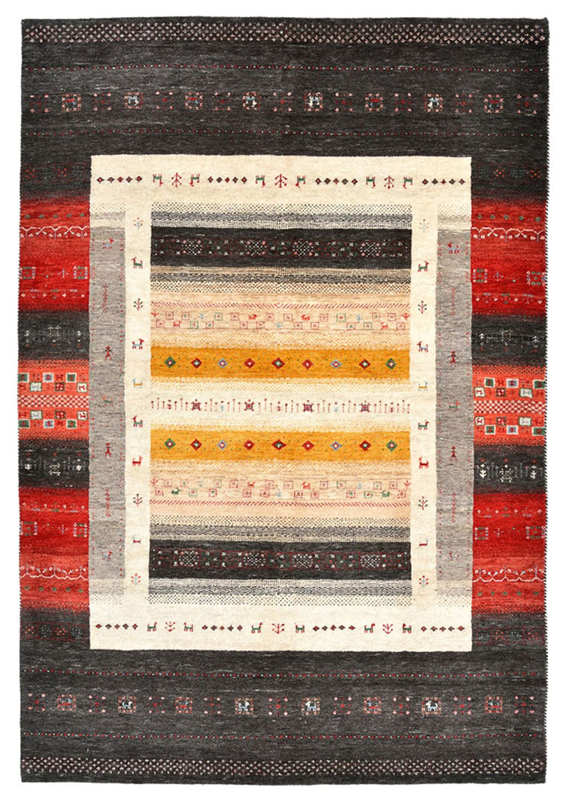 Alfombra Gabbeh - Loribaft Indus - 240 x 166 cm - multicolor