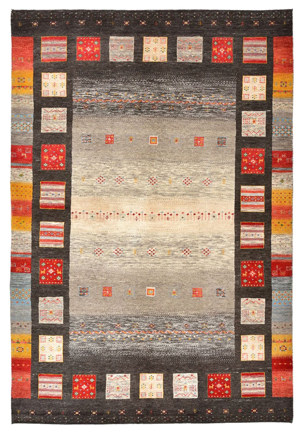 Alfombra Gabbeh - Loribaft Indus - 251 x 173 cm - multicolor