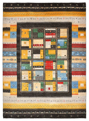 Alfombra Gabbeh - Loribaft Indus - 239 x 173 cm - multicolor