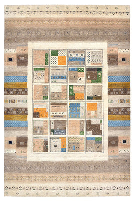 Alfombra Gabbeh - Loribaft Indus - 248 x 166 cm - multicolor