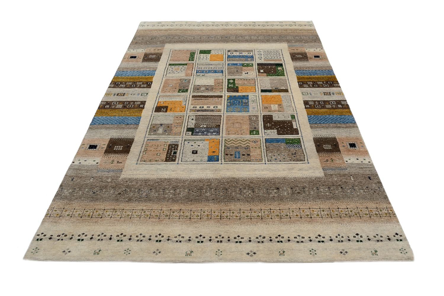 Alfombra Gabbeh - Loribaft Indus - 248 x 166 cm - multicolor