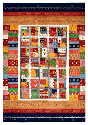 Alfombra Gabbeh - Loribaft Indus - 245 x 170 cm - multicolor