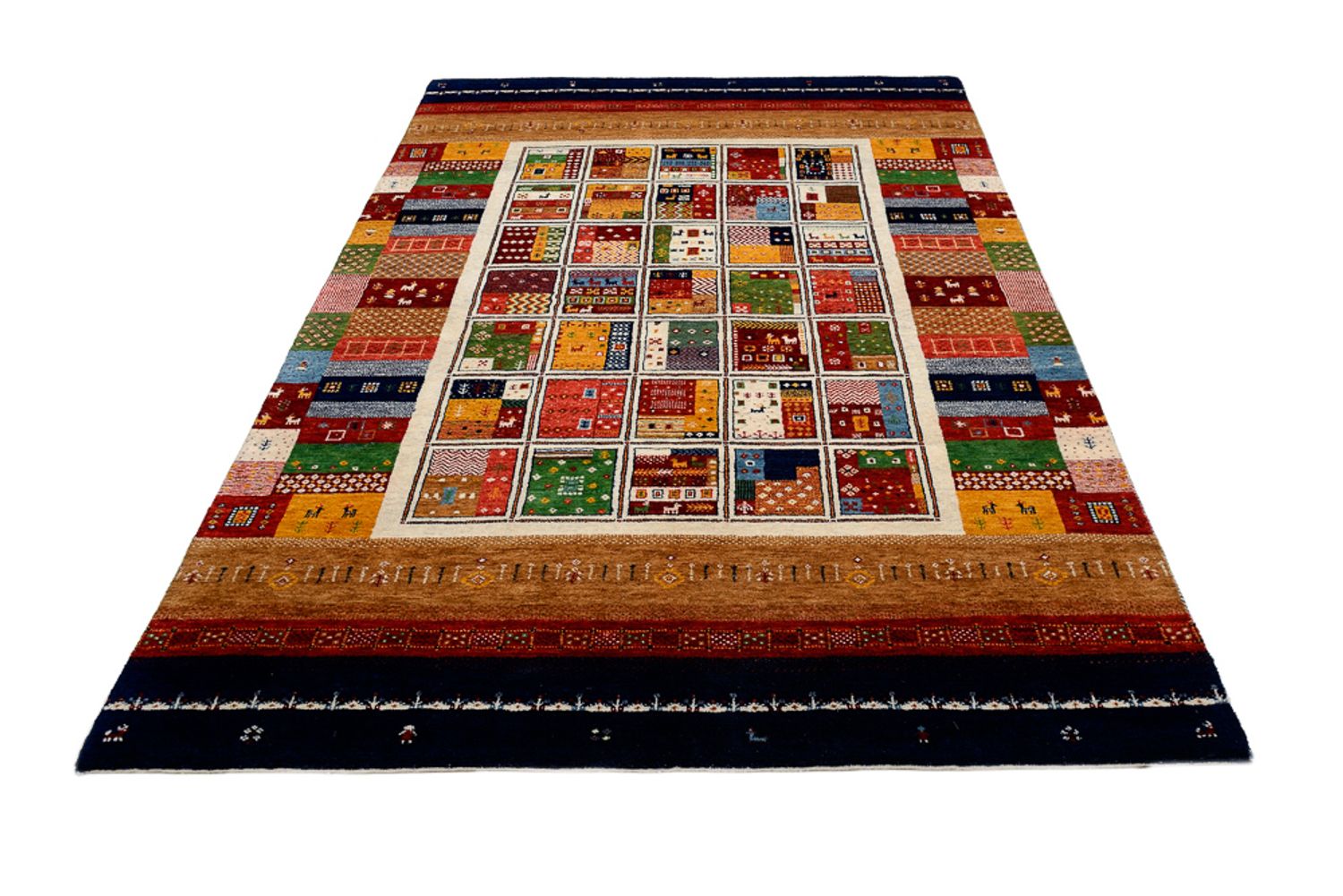 Alfombra Gabbeh - Loribaft Indus - 245 x 170 cm - multicolor