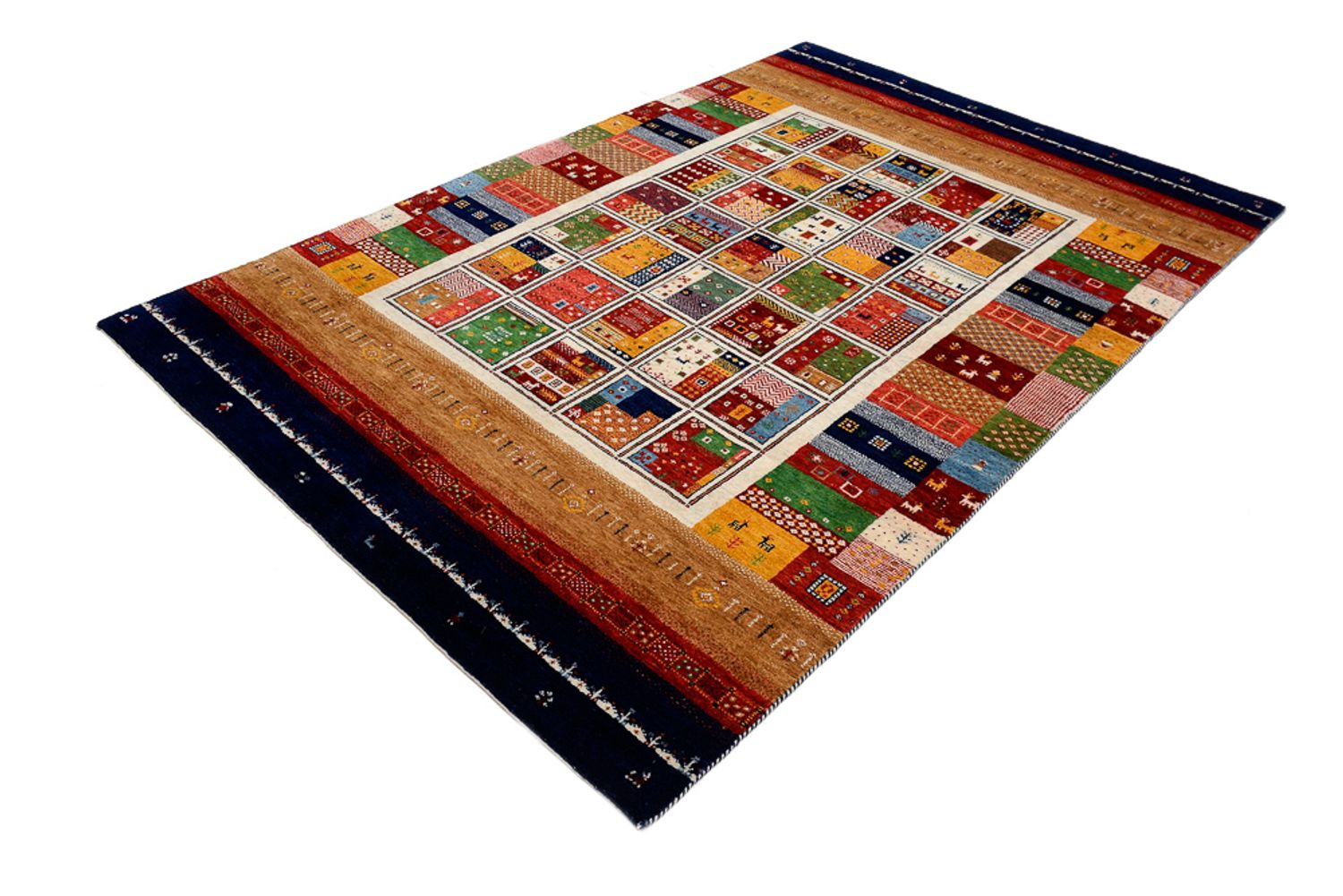 Alfombra Gabbeh - Loribaft Indus - 245 x 170 cm - multicolor