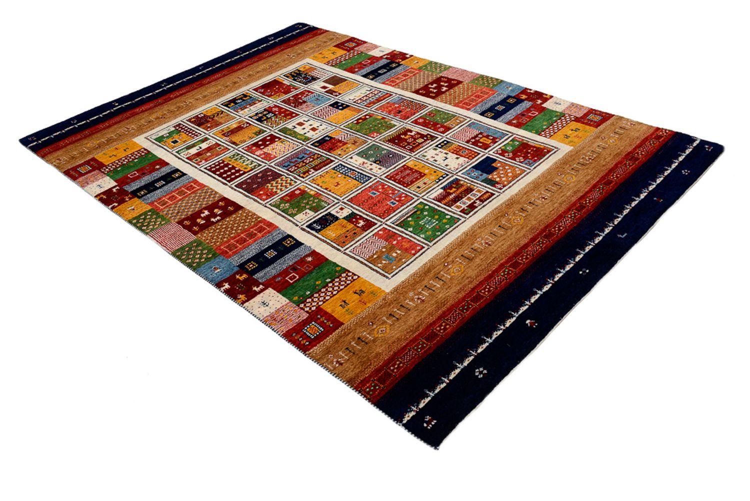 Alfombra Gabbeh - Loribaft Indus - 245 x 170 cm - multicolor