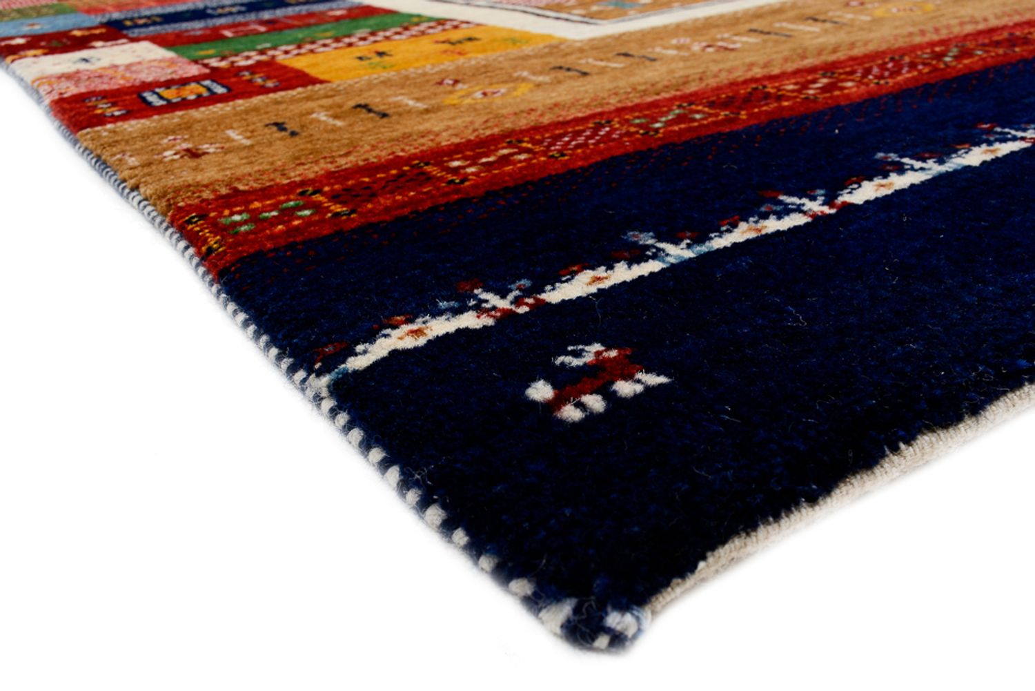 Alfombra Gabbeh - Loribaft Indus - 245 x 170 cm - multicolor